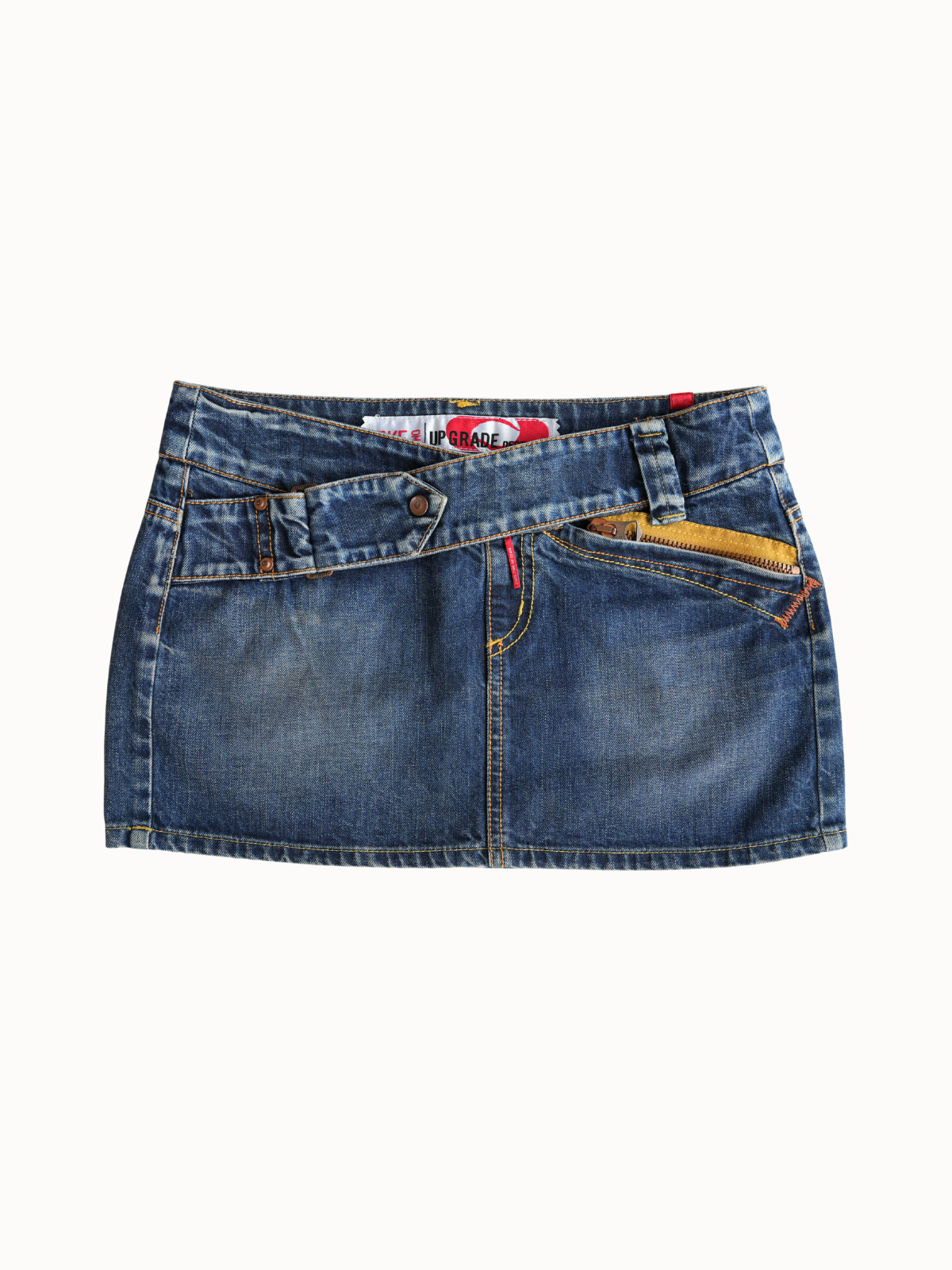 Diagonal Waist Denim- S