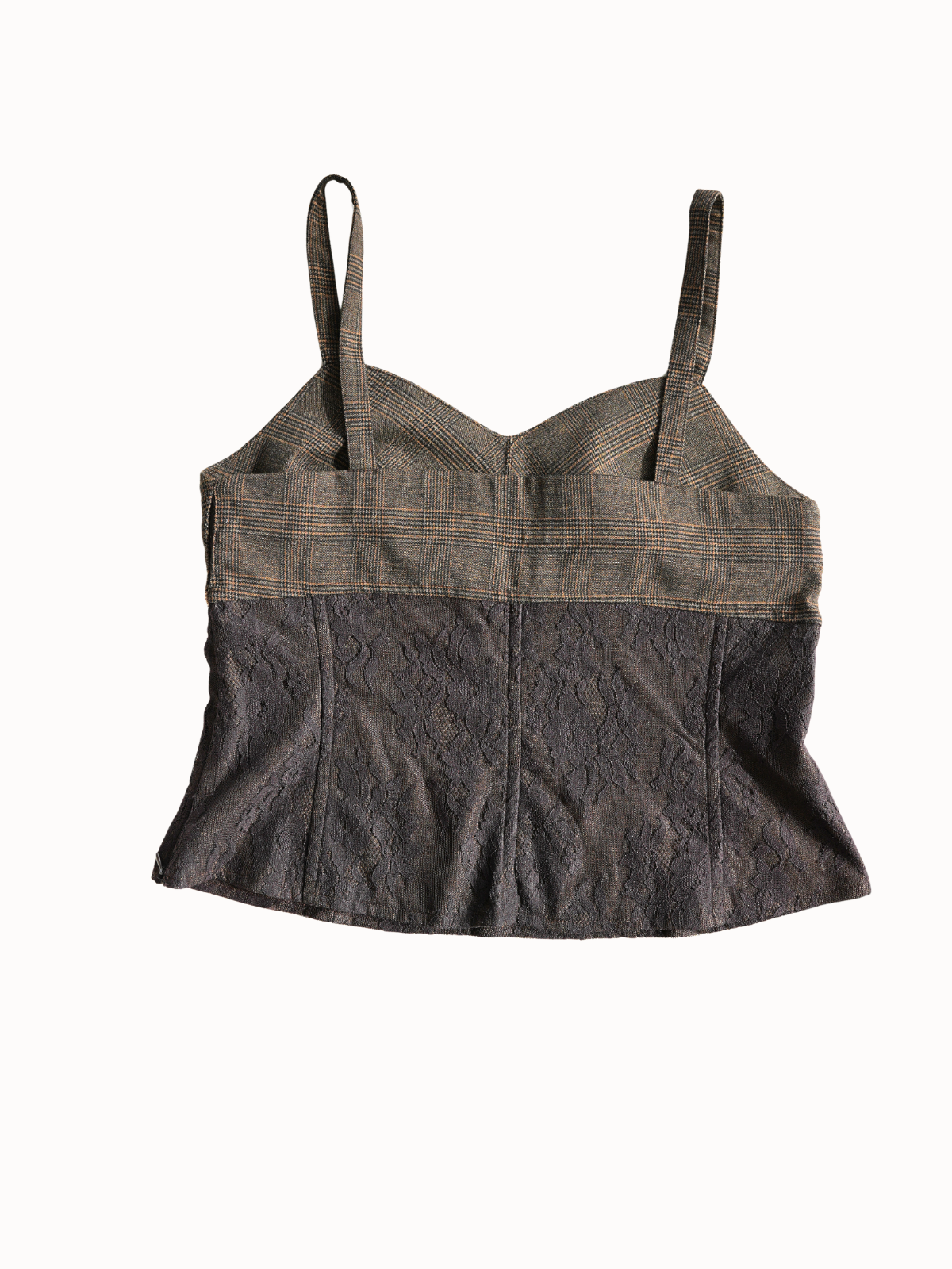 Bronze Plaid Bustier M/L