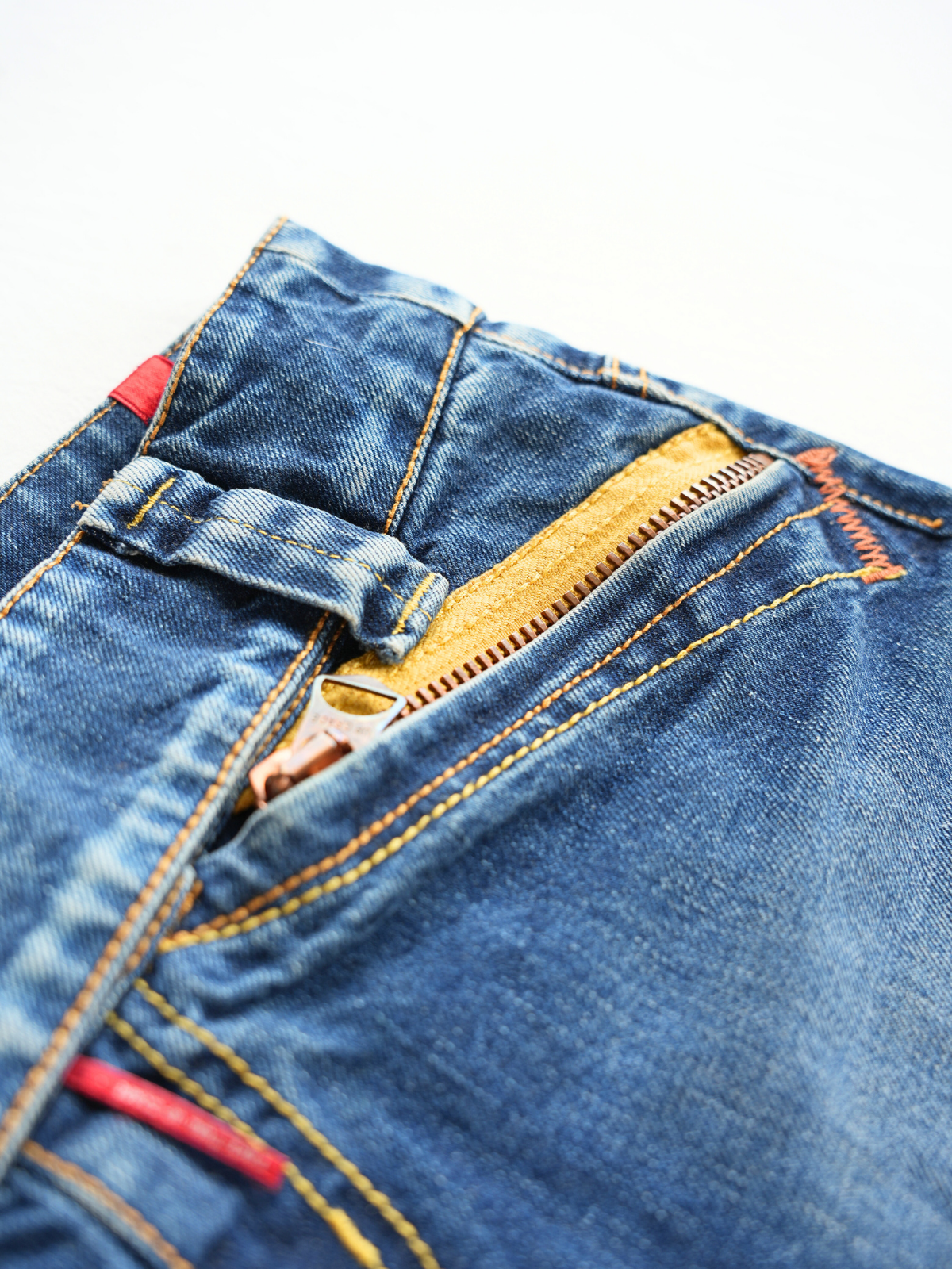 Diagonal Waist Denim- S