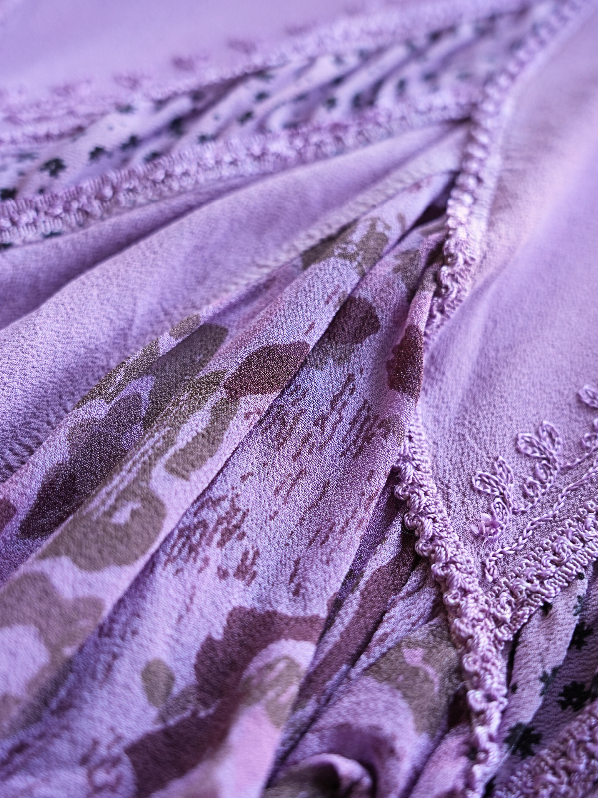 Lavender Whirl Skirt - L/XL