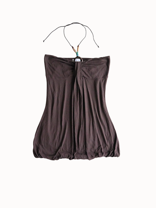 Beaded Halter Top - S