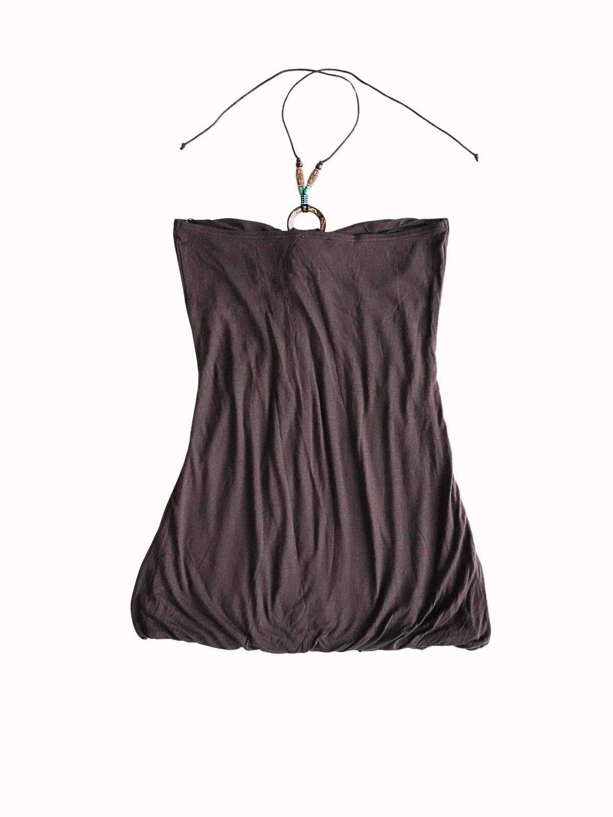 Beaded Halter Top - S