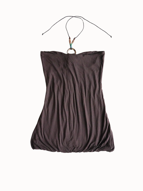 Beaded Halter Top - S