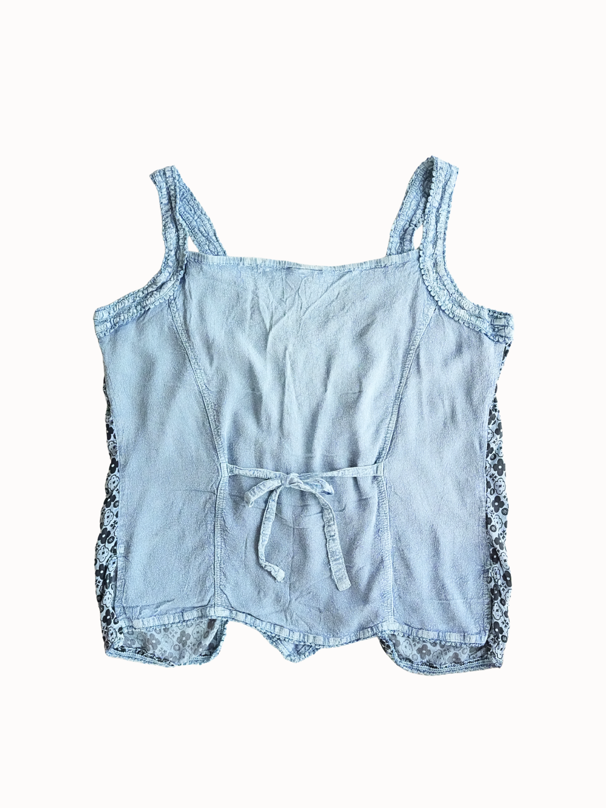 Floral Lace Panel Top - L