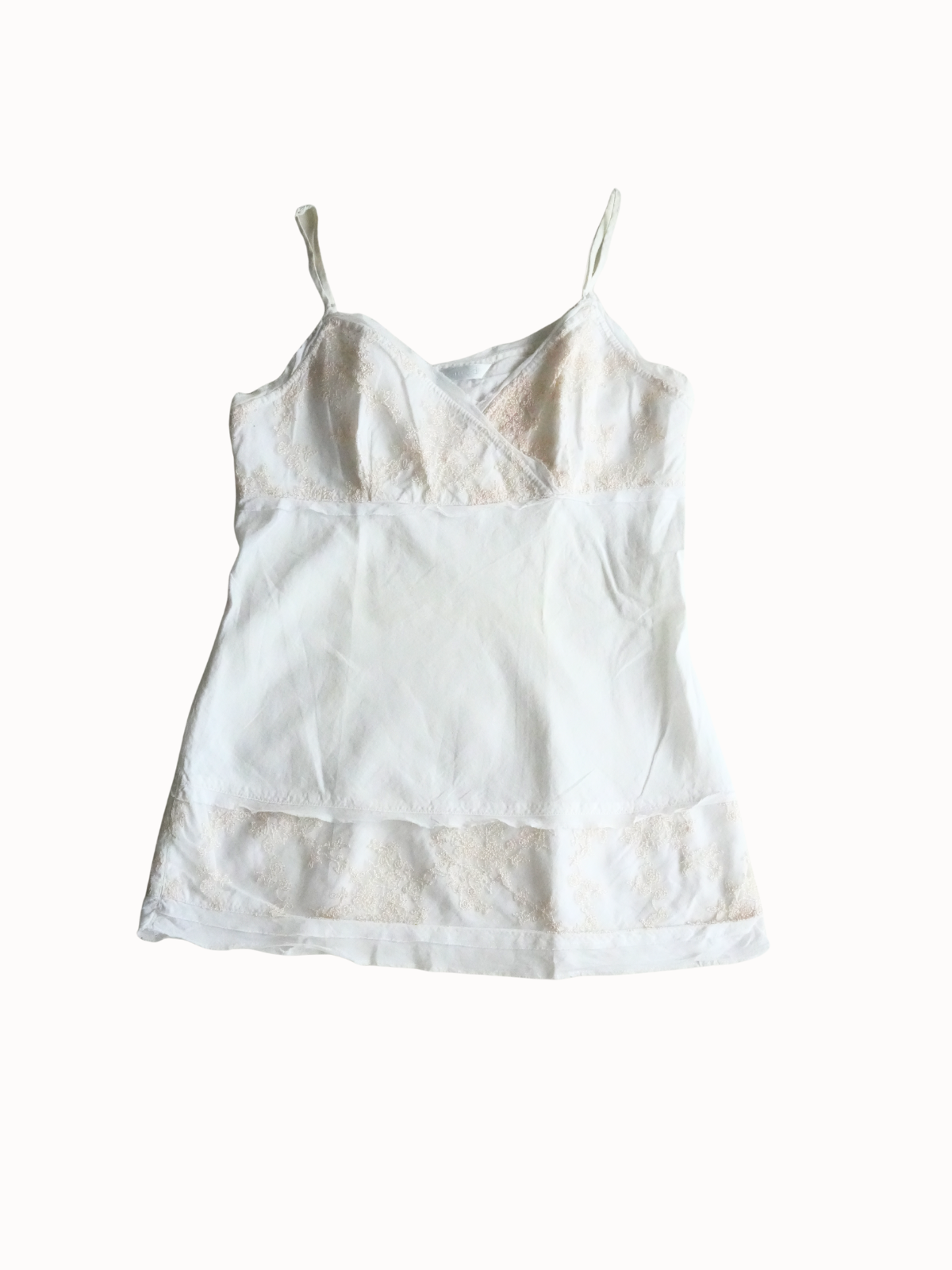 Lace Trim Slip Top - S