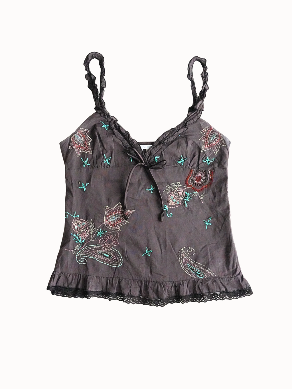 Embroidered Boho Cami - S