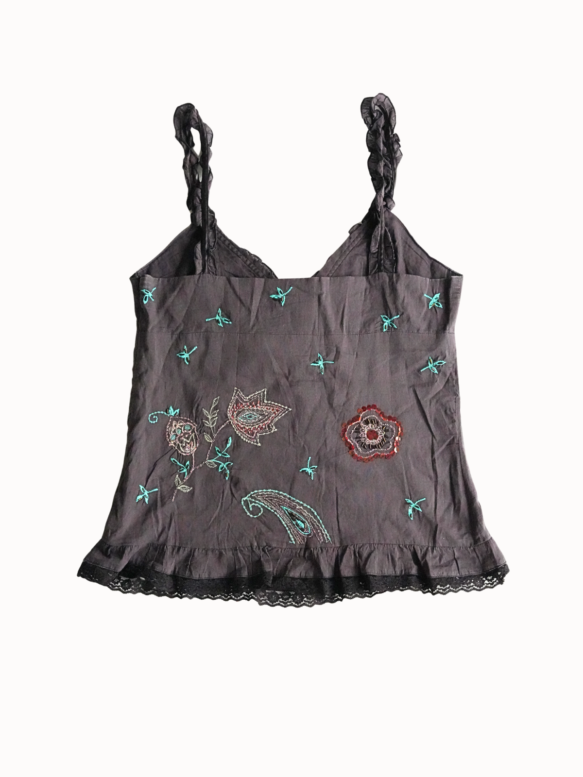 Embroidered Boho Cami - S