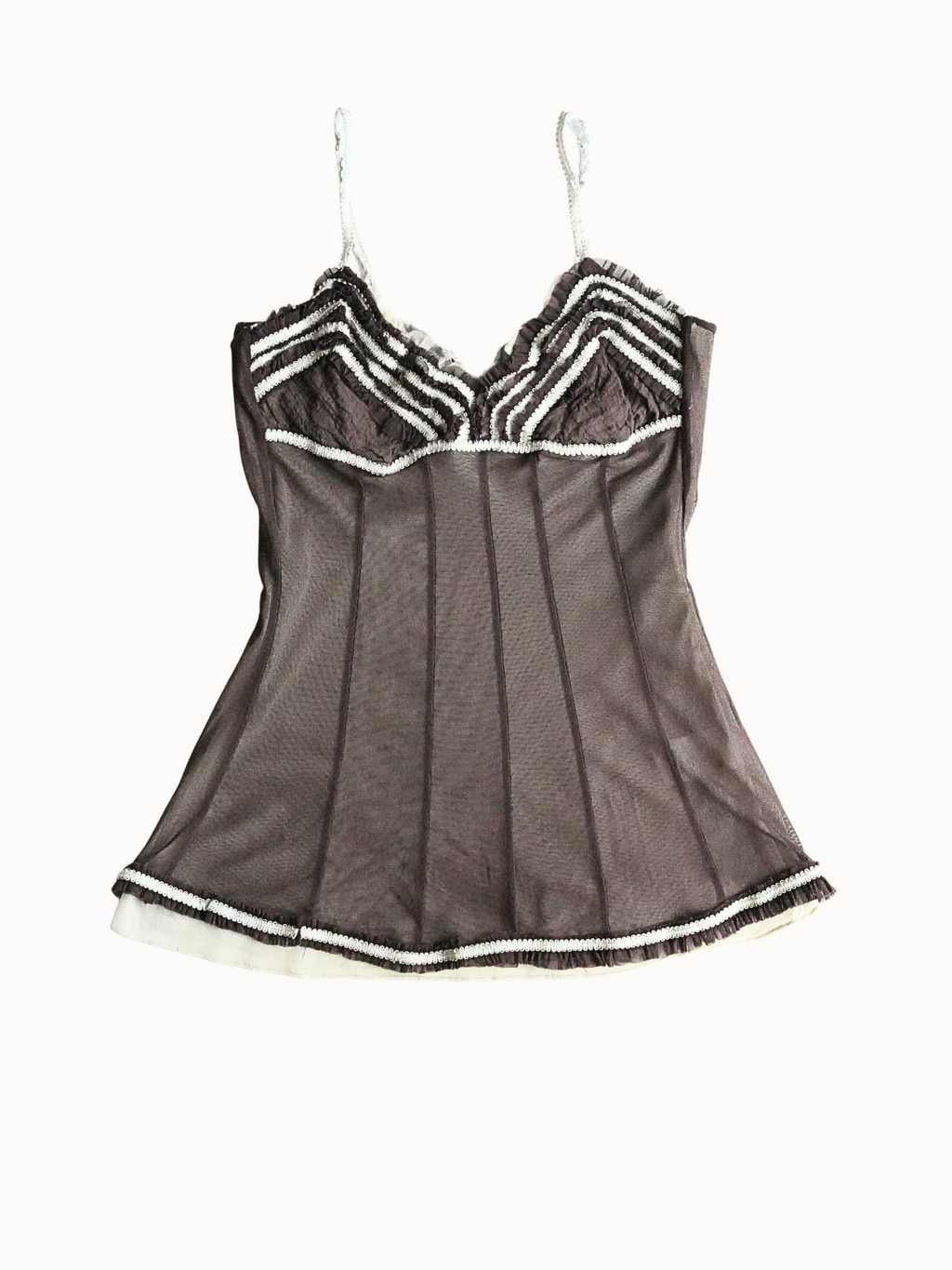 Sheer Mesh Slip Top - XS/S