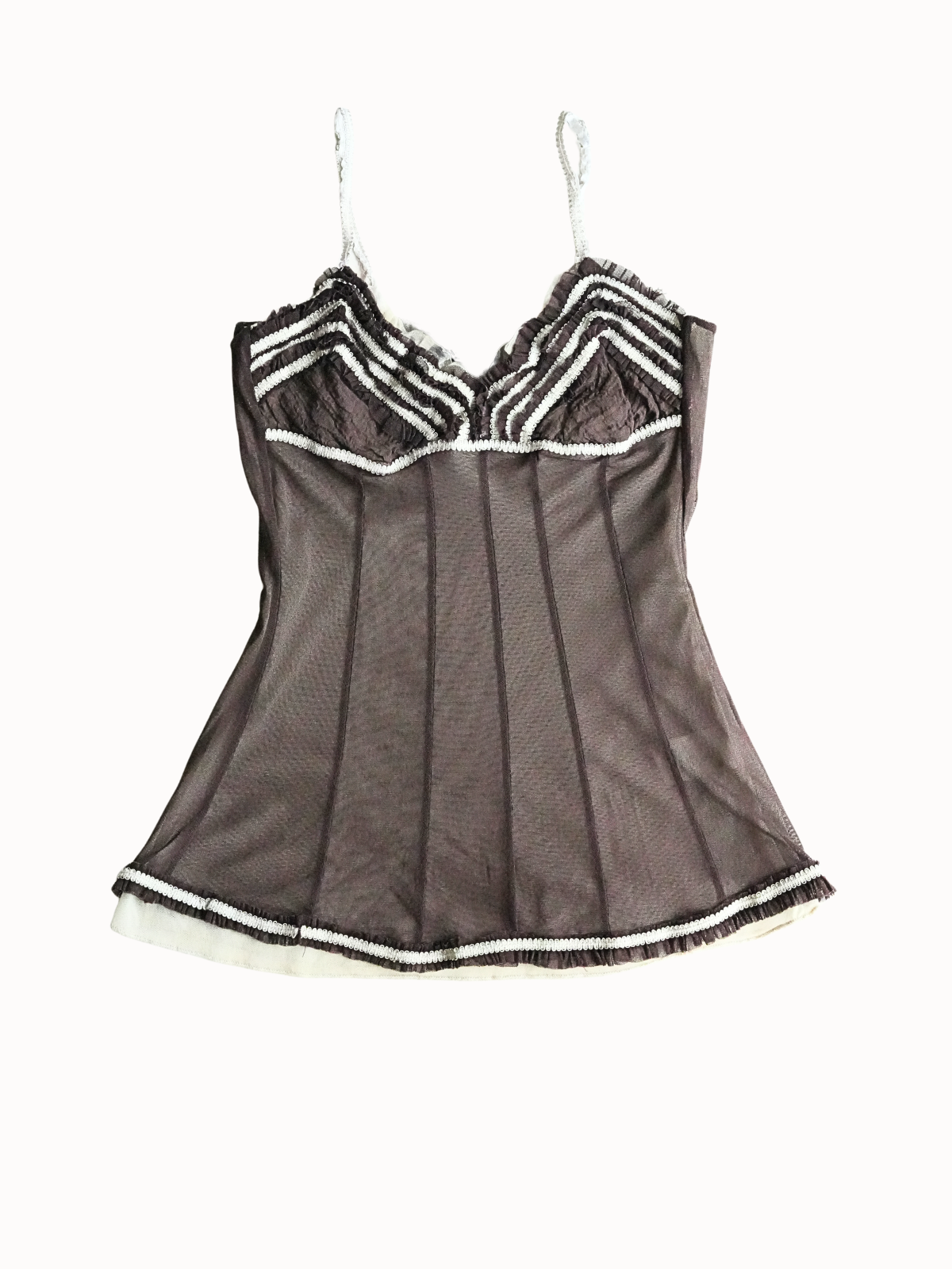Sheer Mesh Slip Top - XS/S