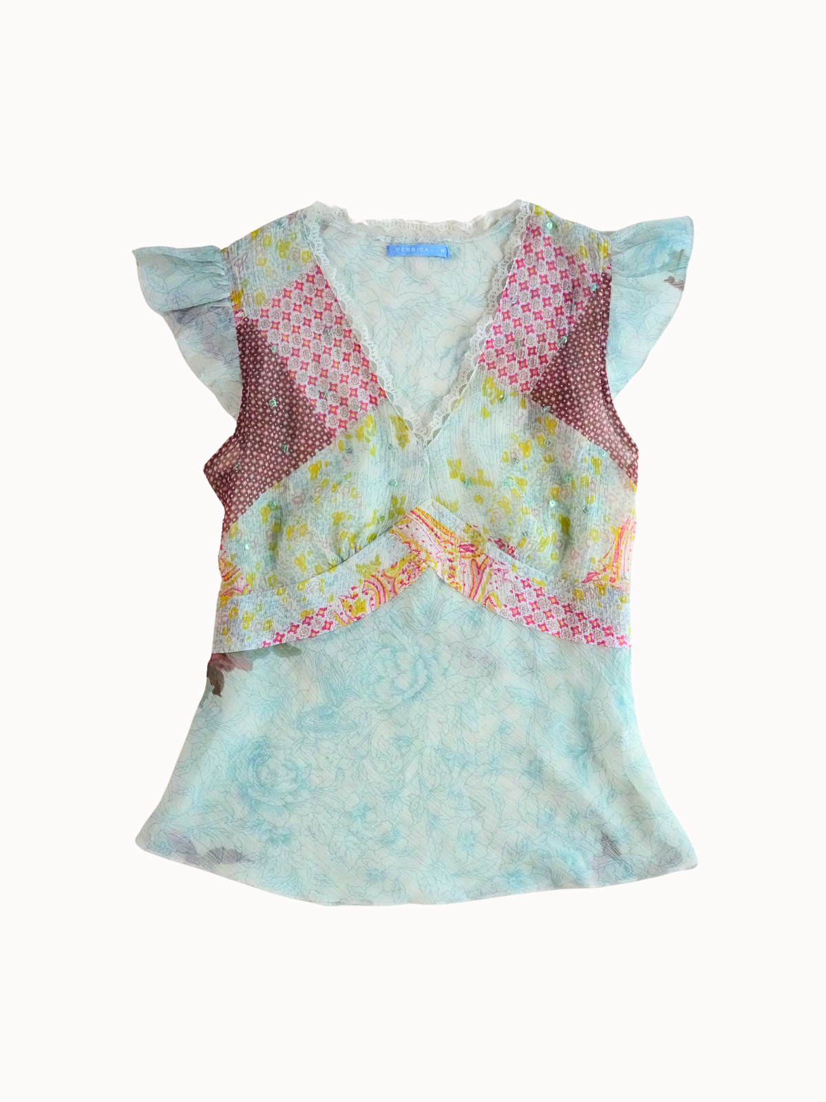 Meadow Mosaic Top - S