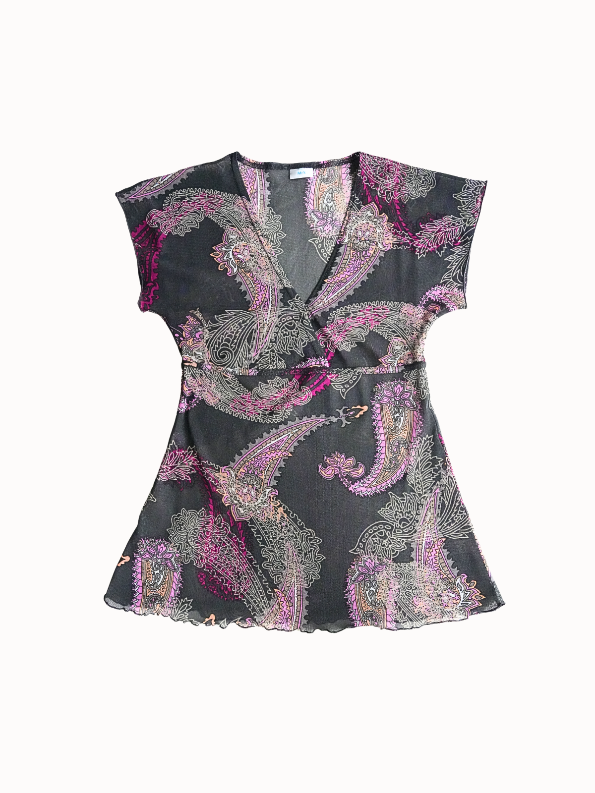 Paisley Wrap Top - S