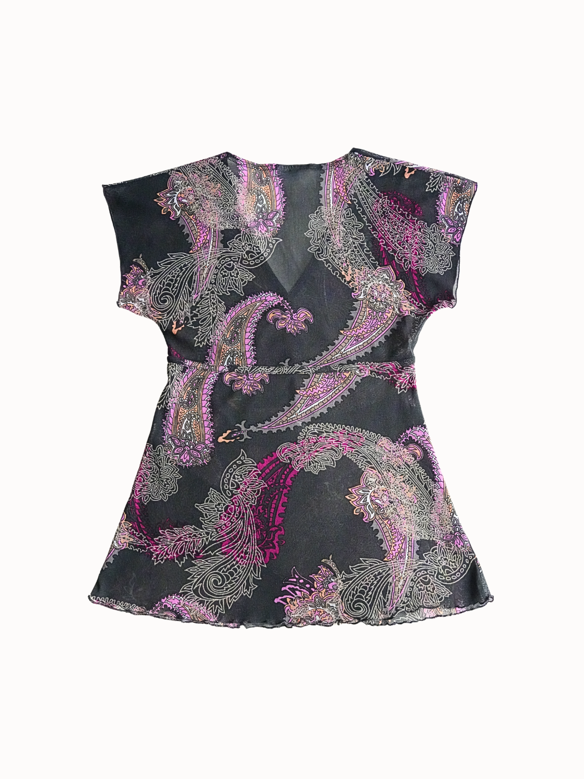 Paisley Wrap Top - S