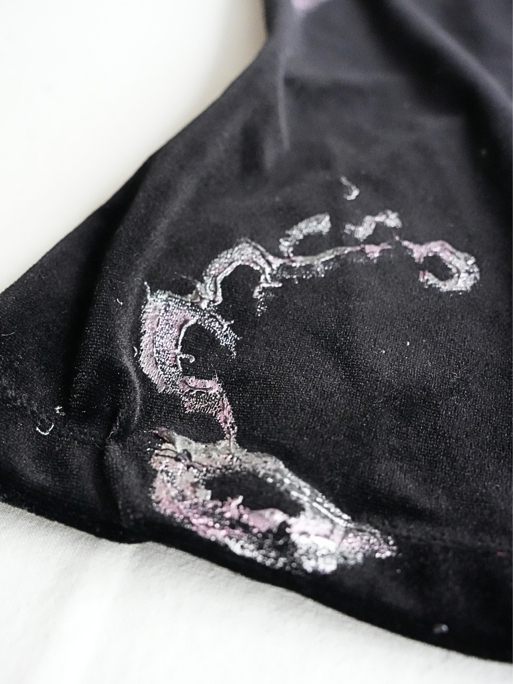 Velvet Wrap Top - L