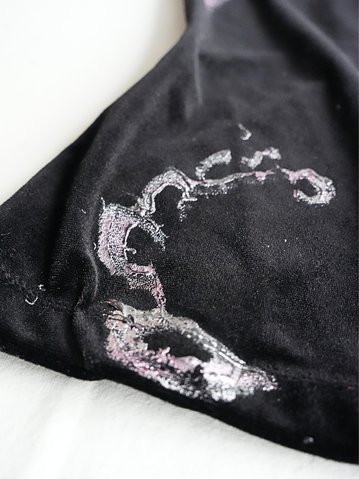 Velvet Wrap Top - L