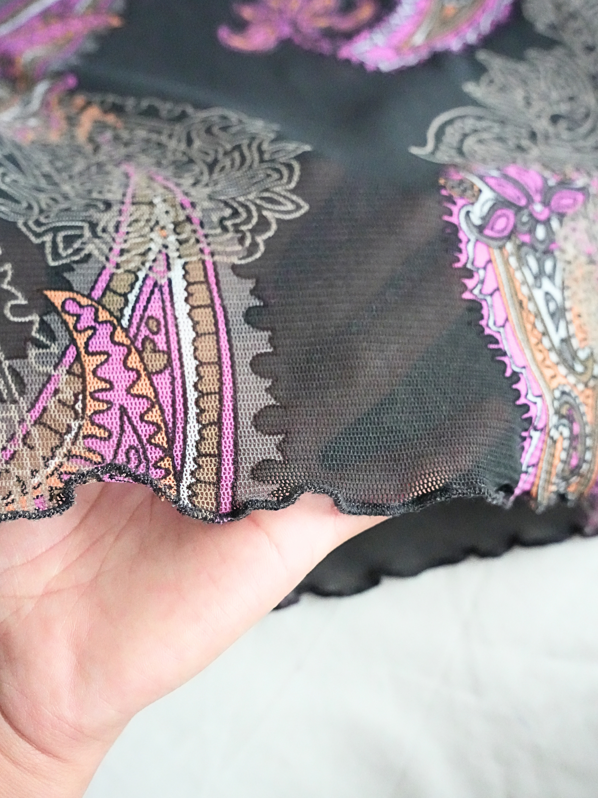 Paisley Wrap Top - S