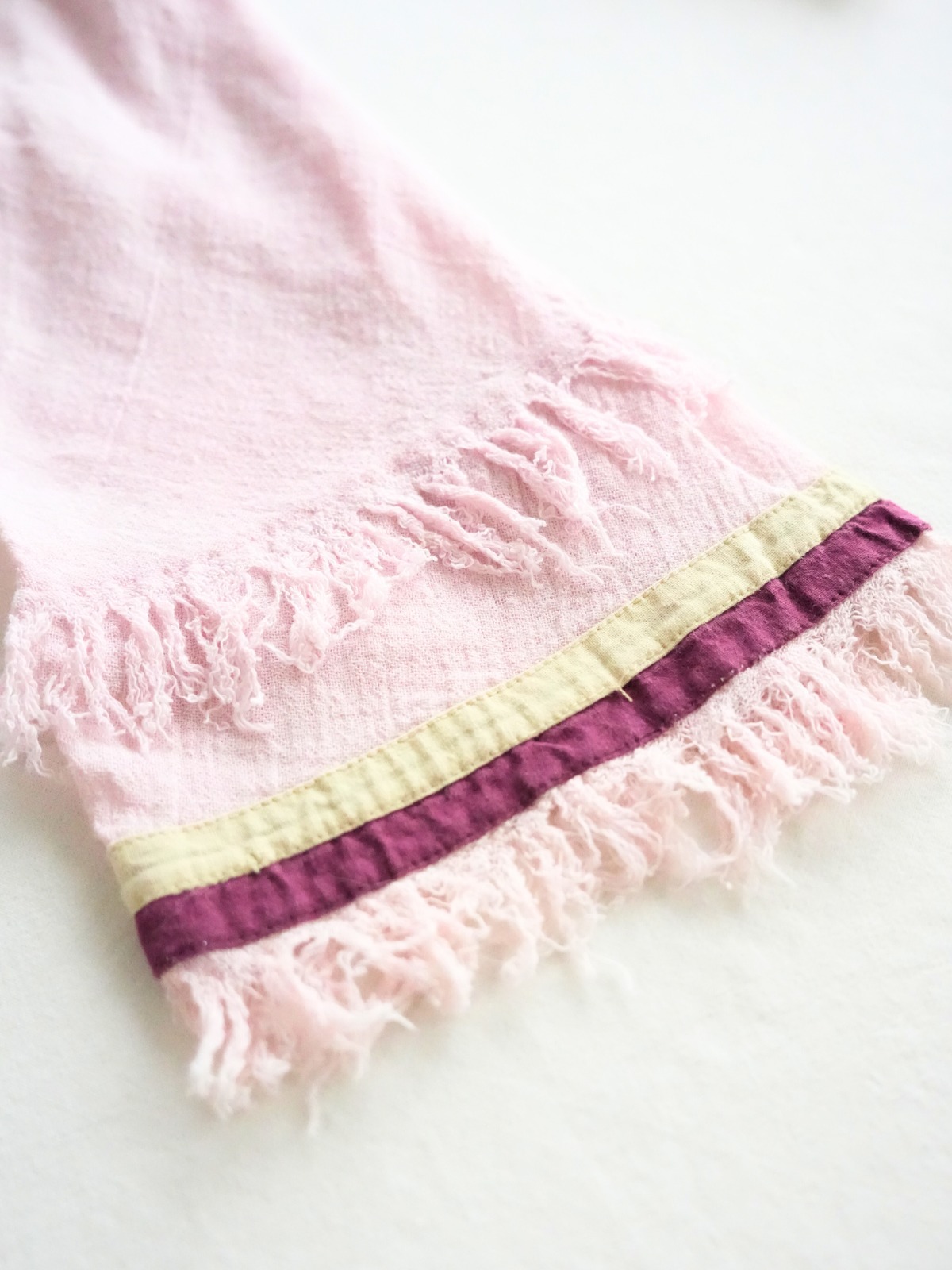 Frayed Pink Sweatshirt - L