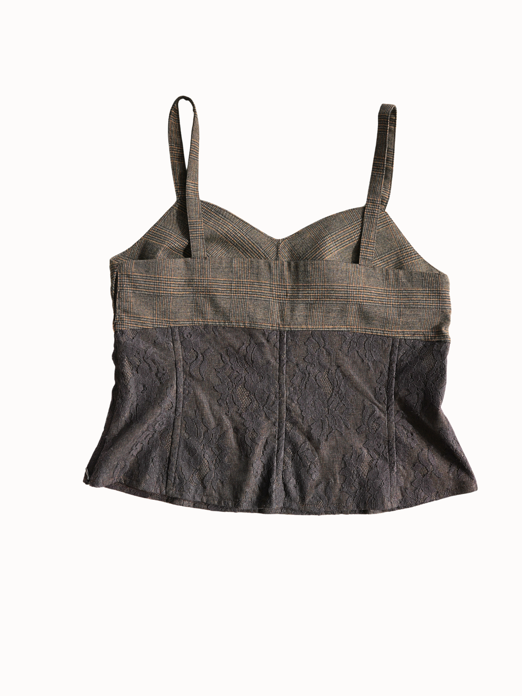 Bronze Plaid Bustier M/L