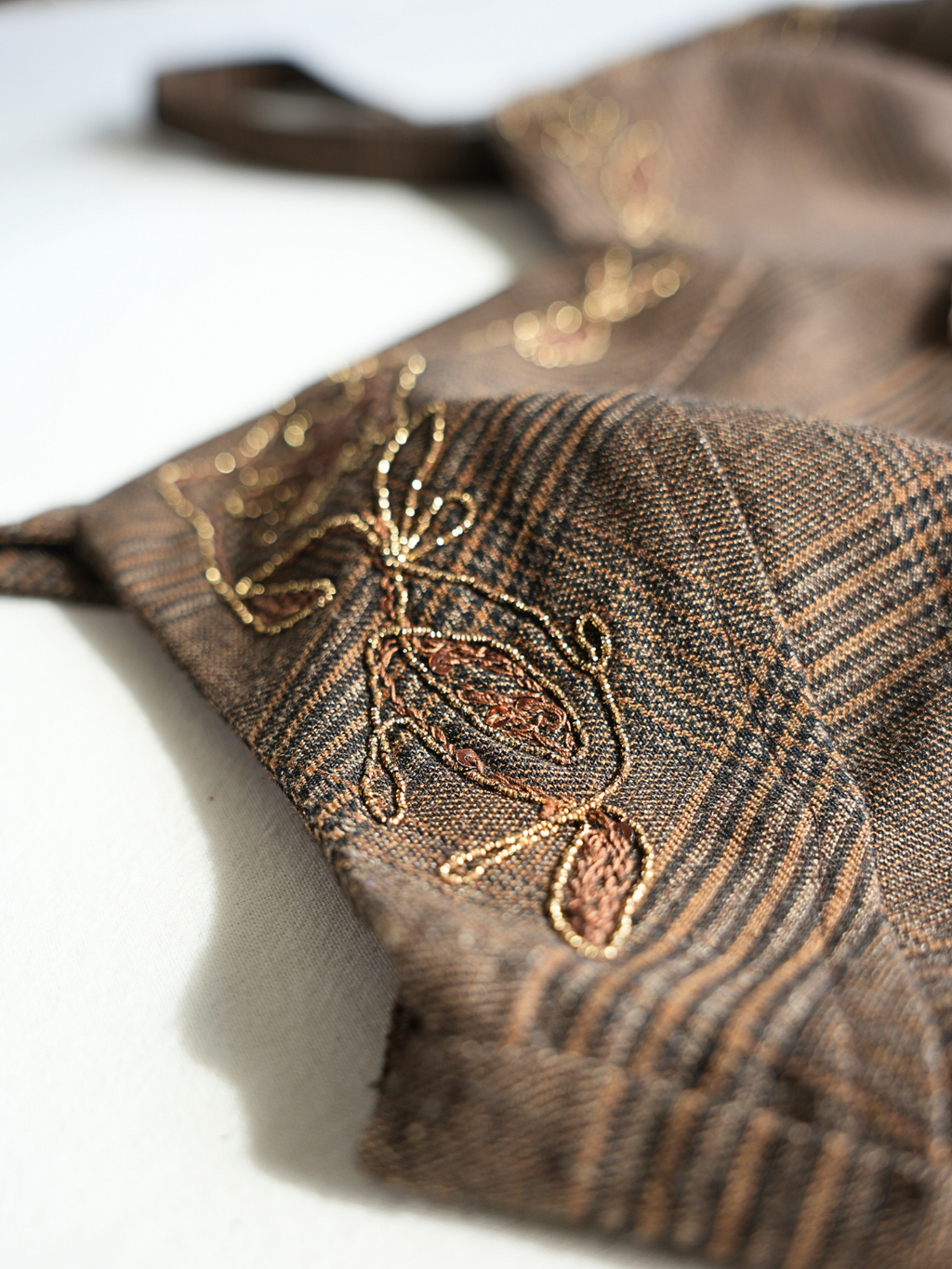 Bronze Plaid Bustier M/L