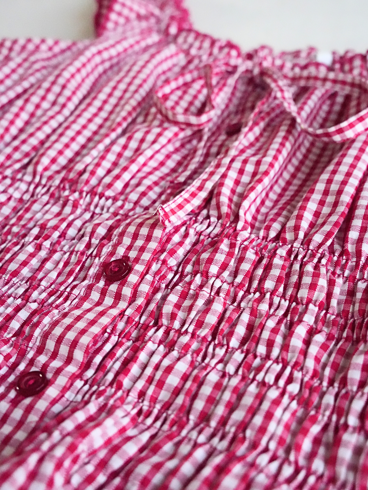 Gingham Smock Top - S