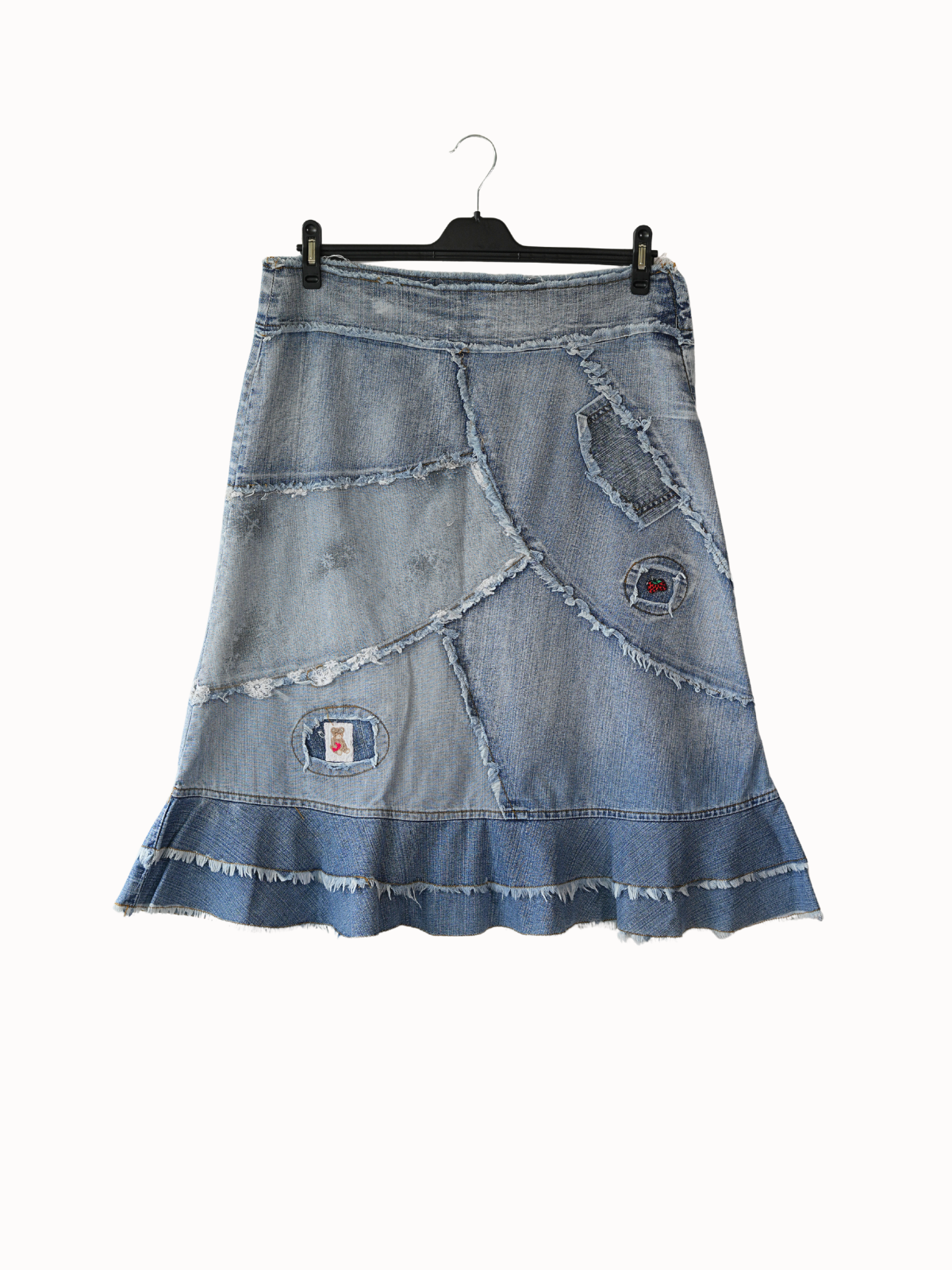Rebel Stitch Denim Skirt - 31