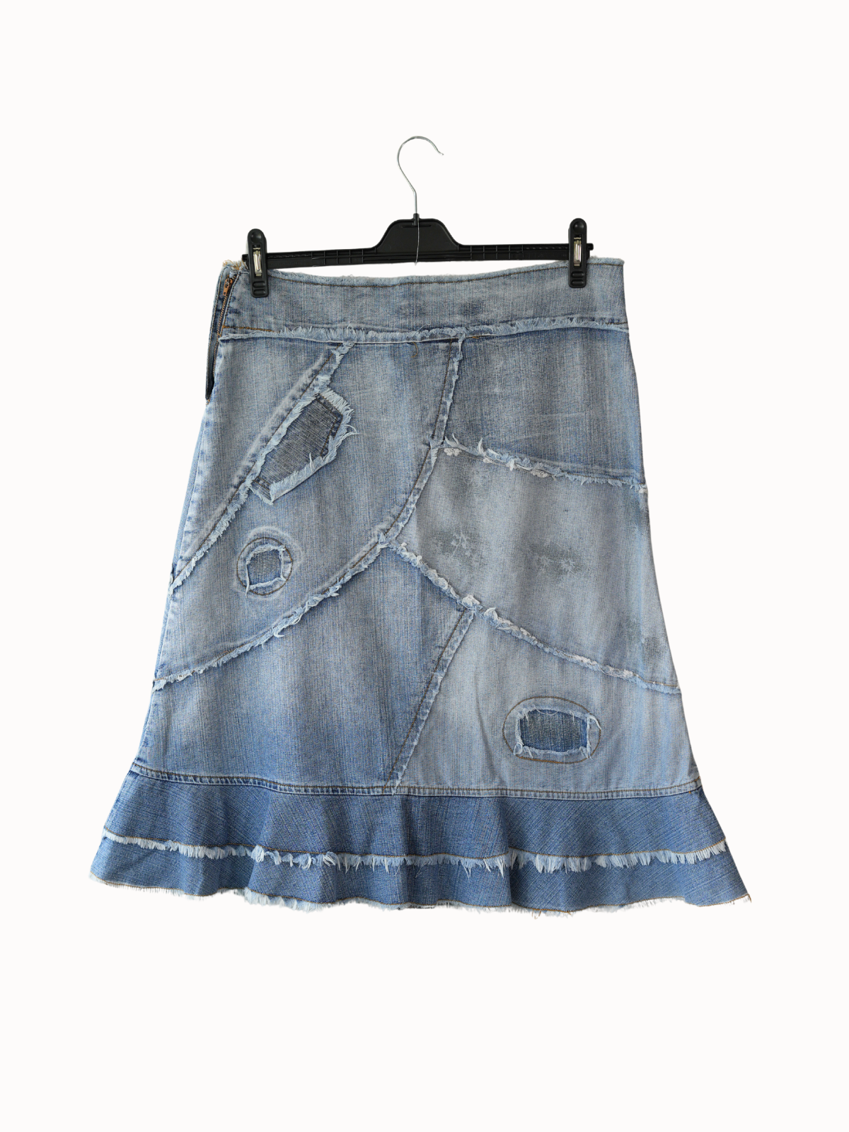 Rebel Stitch Denim Skirt - 31