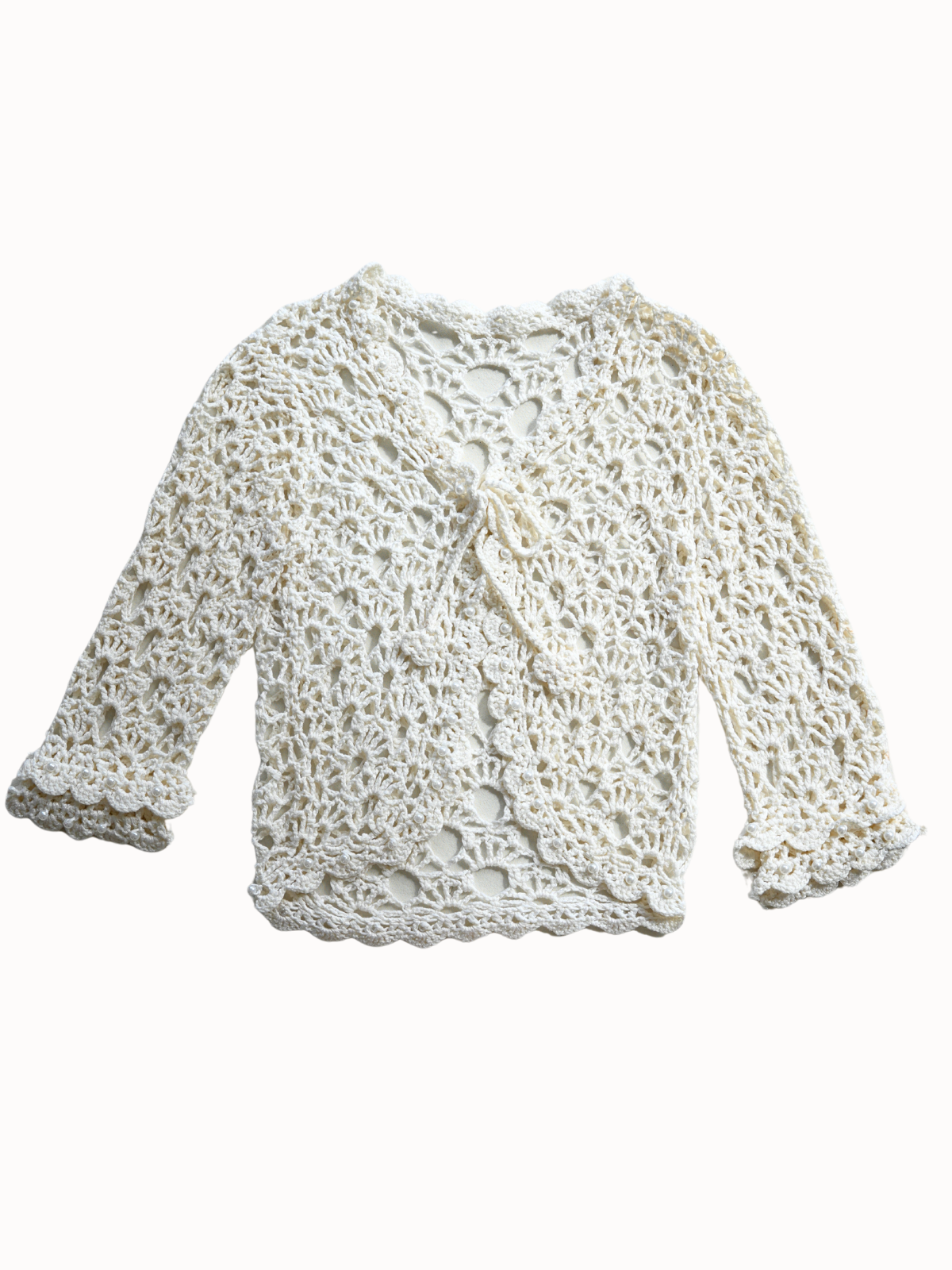 Ivory Petal Cardigan - XS/S