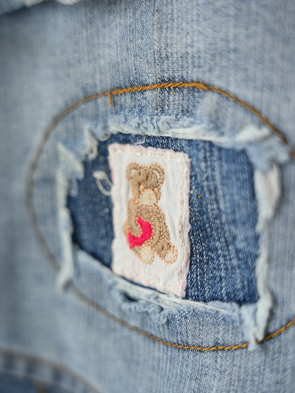 Rebel Stitch Denim Skirt - 31