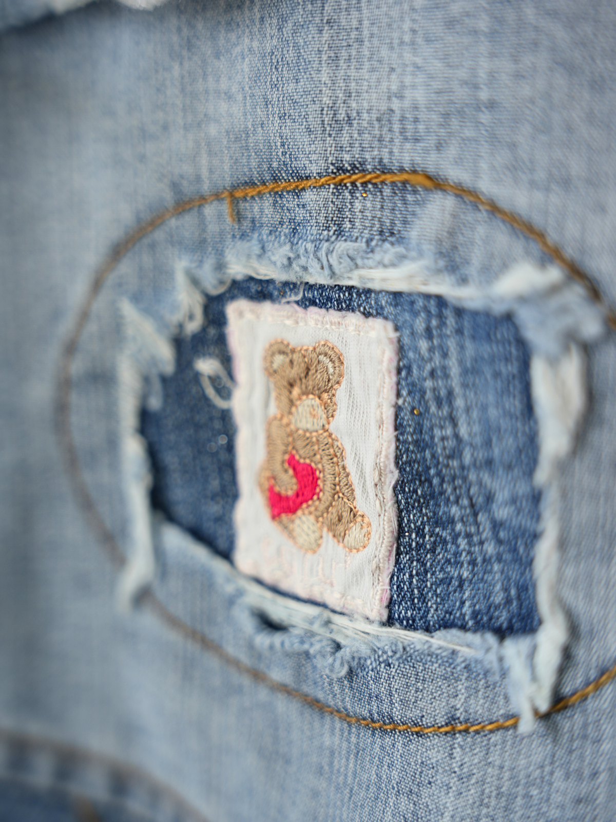 Rebel Stitch Denim Skirt - 31