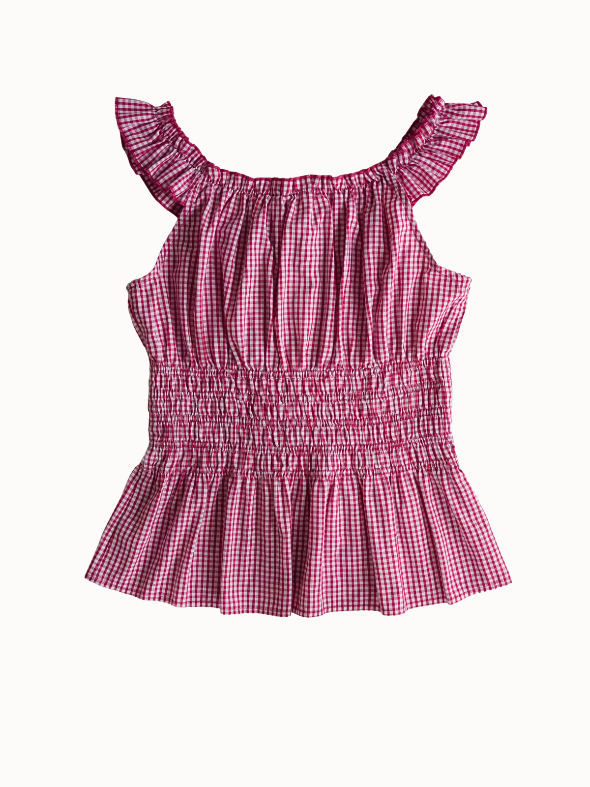Gingham Smock Top - S