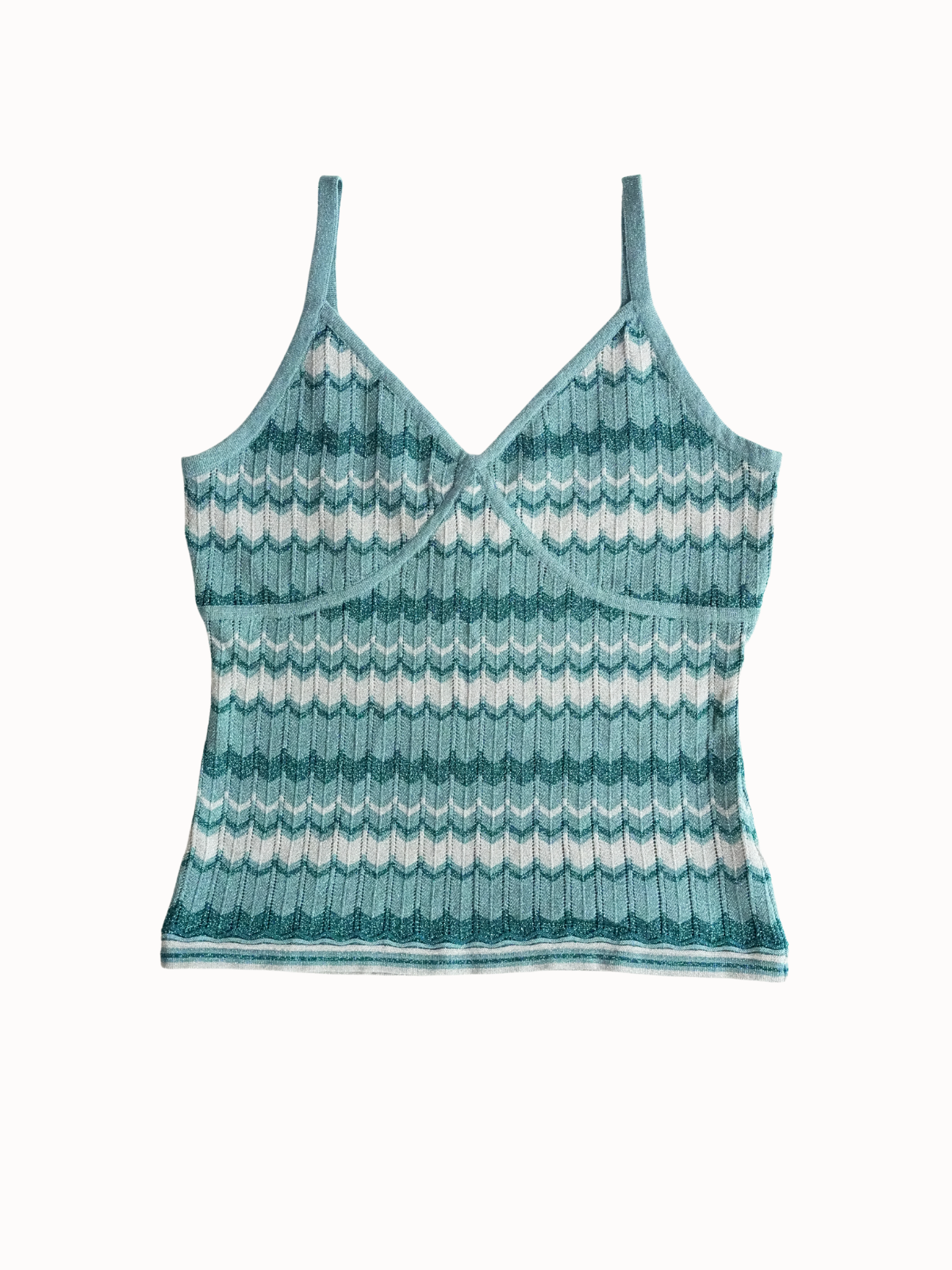 Striped Knit Cami -  L