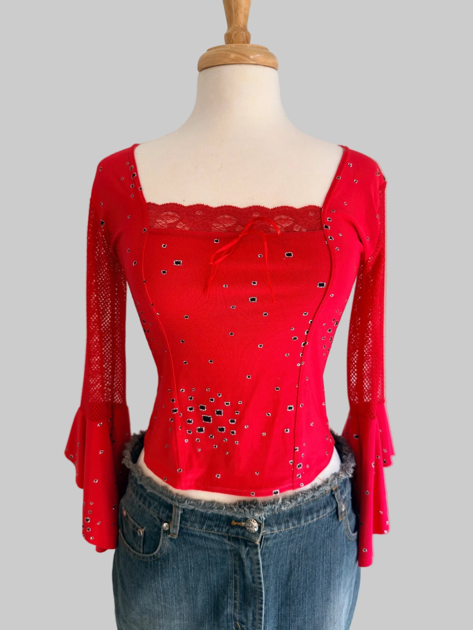 Statement Party Top – Röd