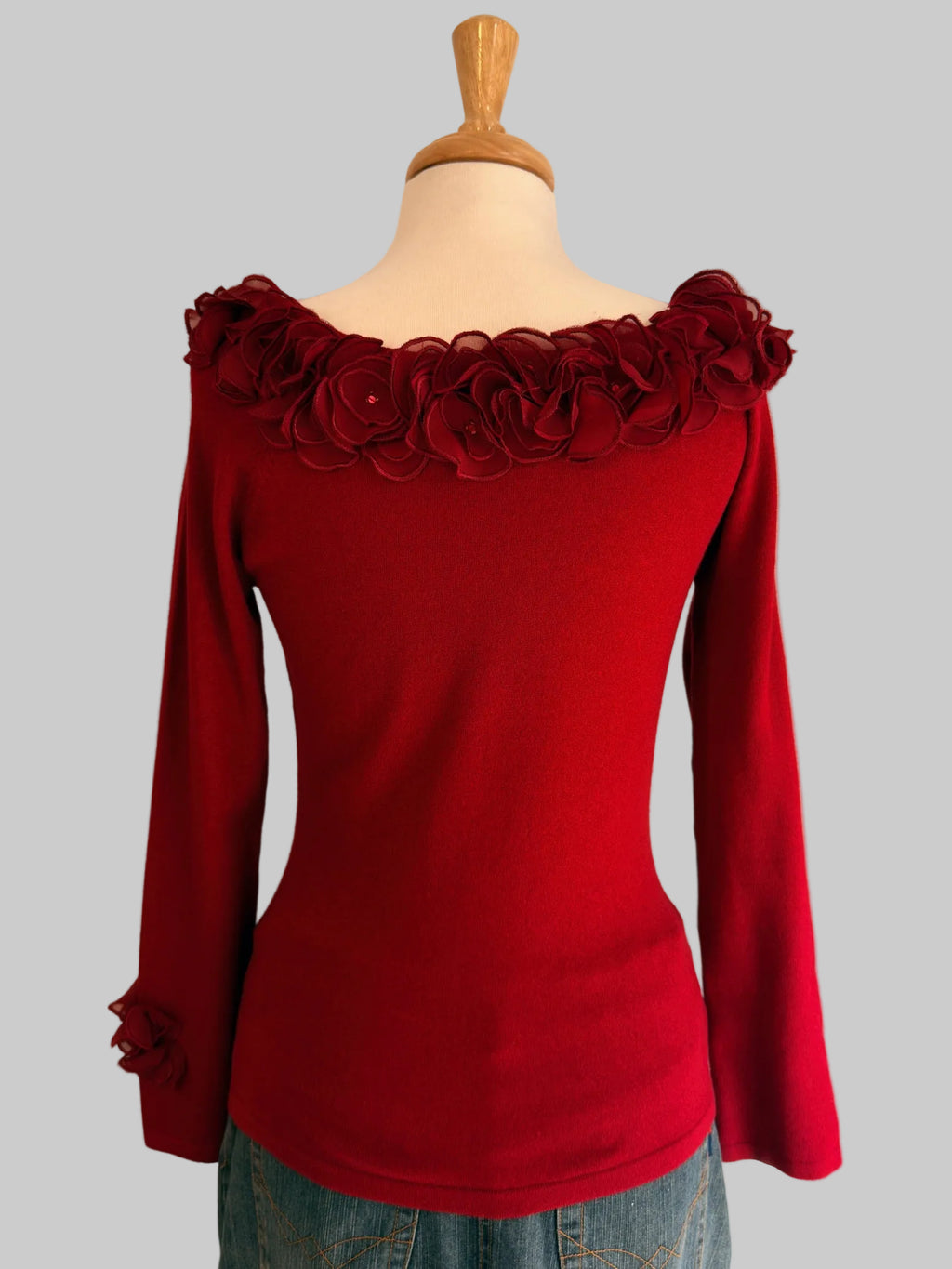 Soft Glam Topp – Röd
