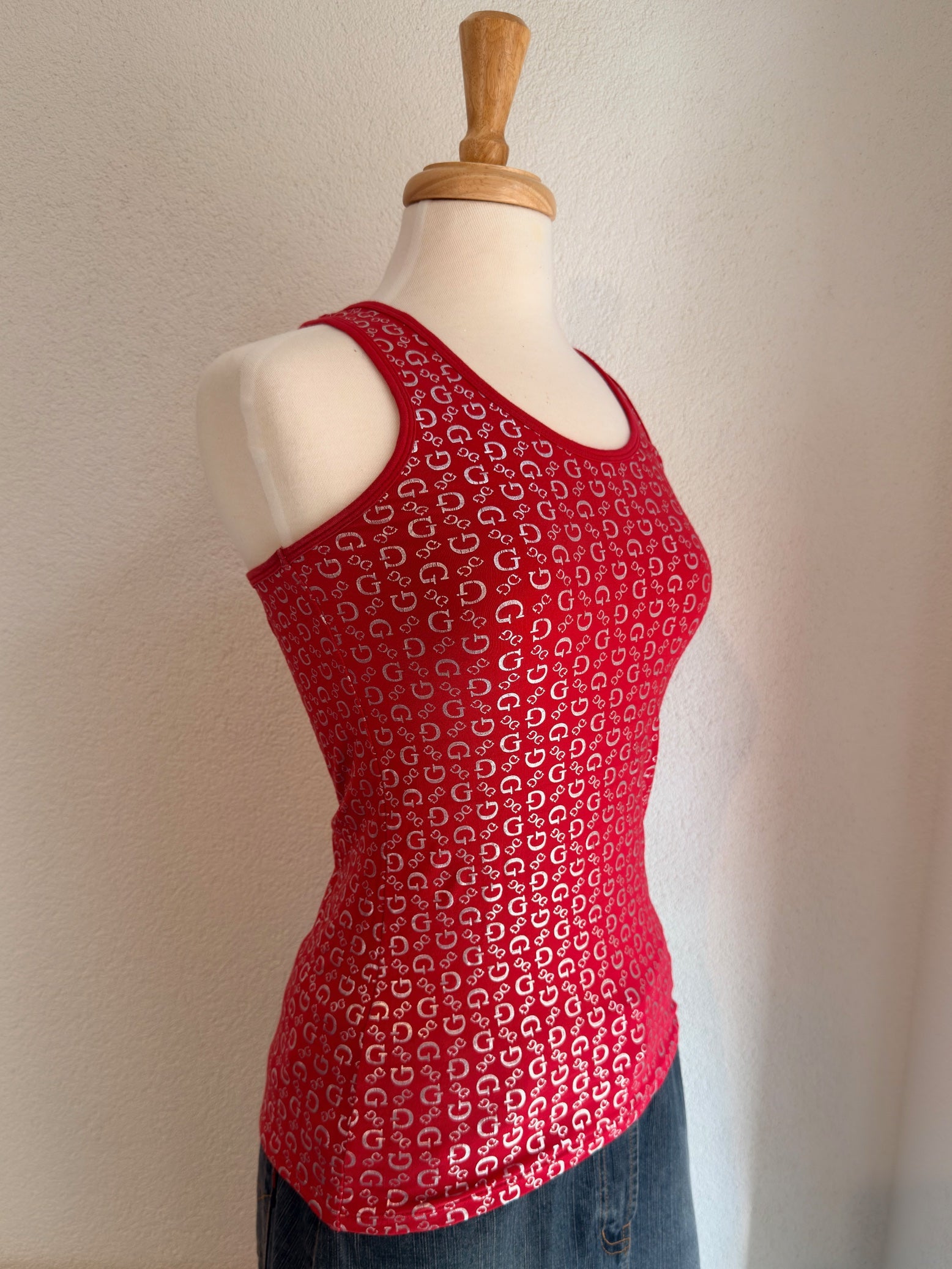 Guess Logo Tanktop – Röd
