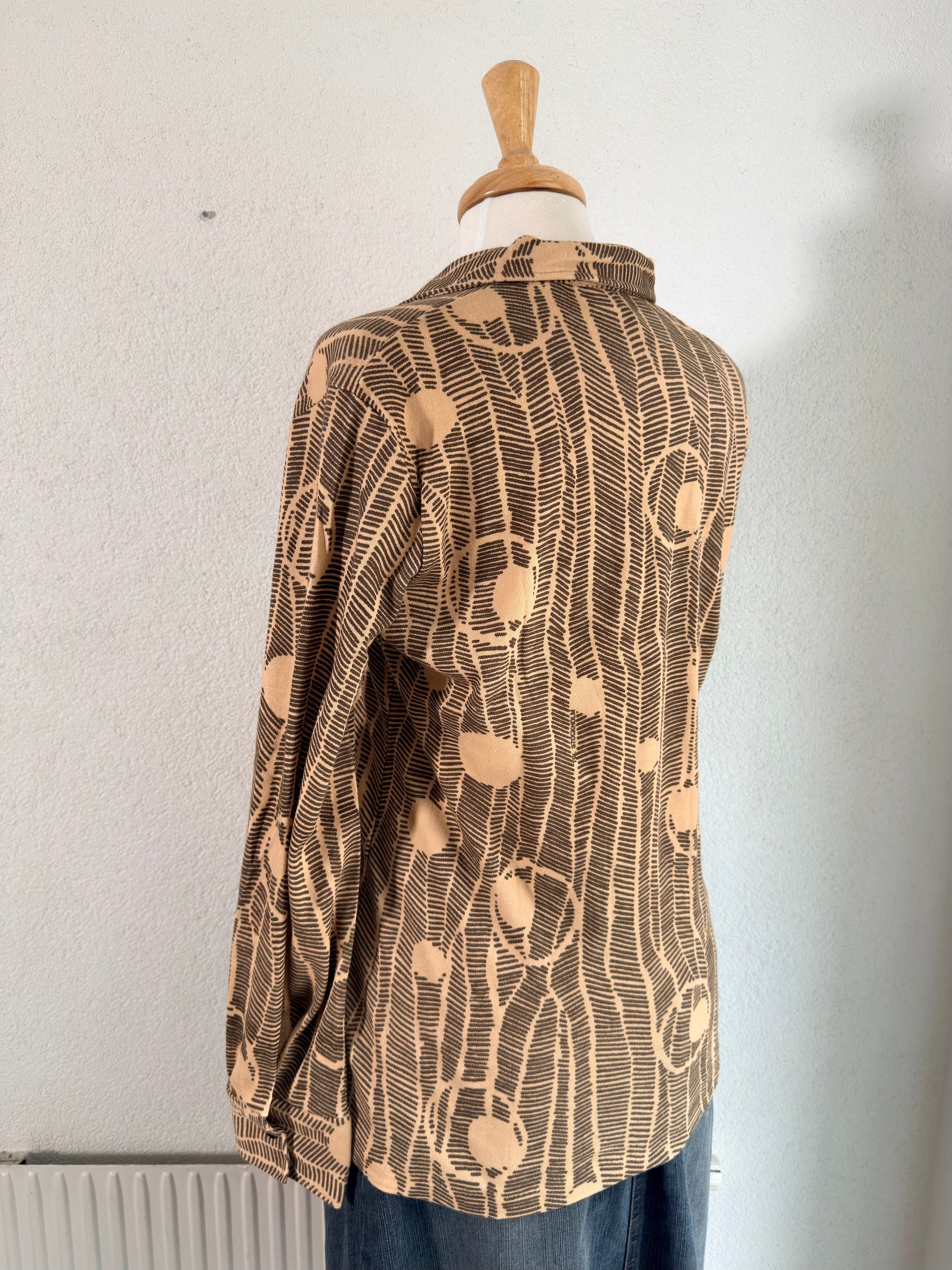 Vintage Style Blus – Brun