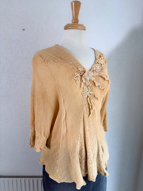 Bohemian Topp med Spetsdetaljer