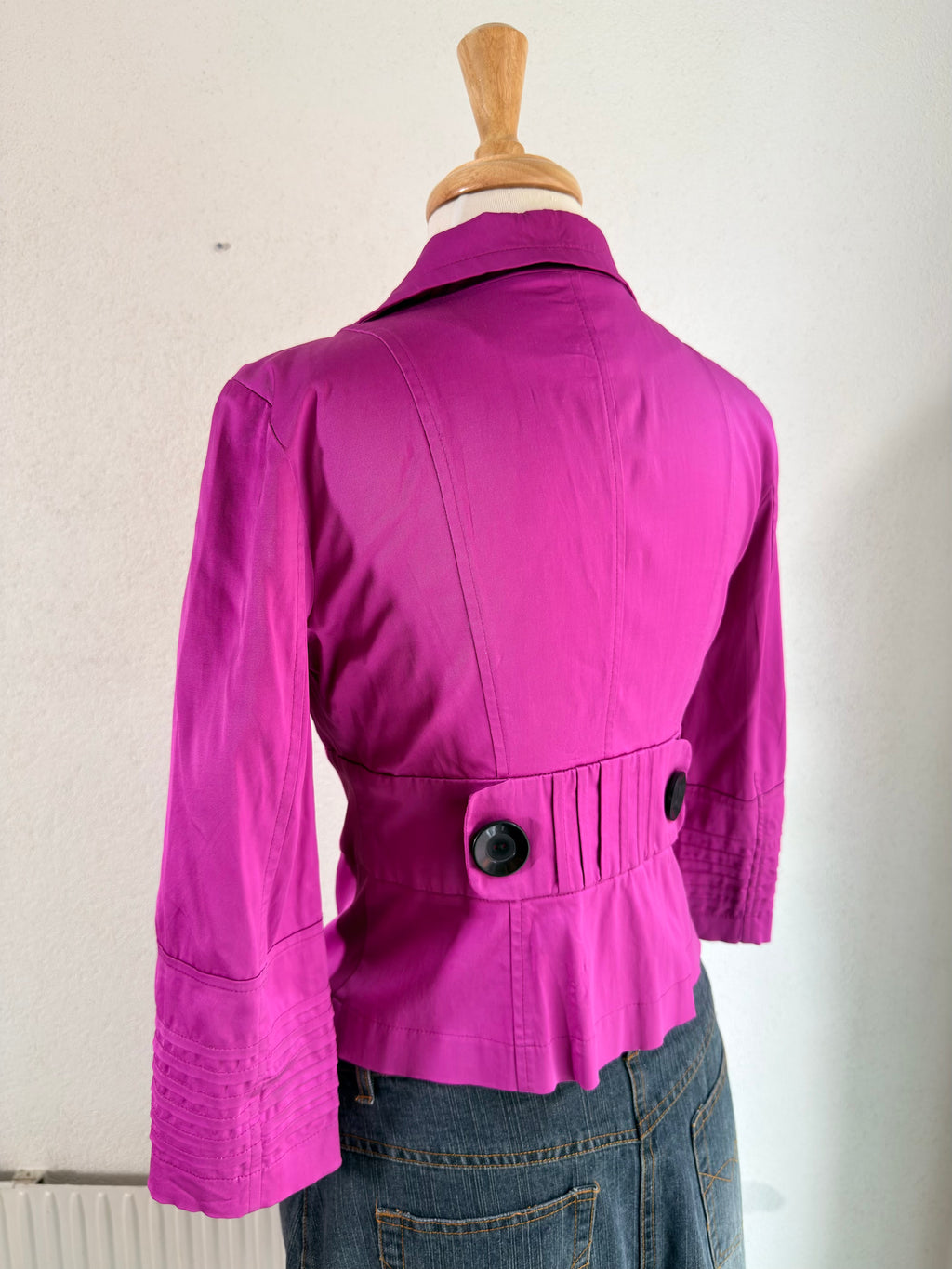 Chic Rosa Kavaj med Detaljer