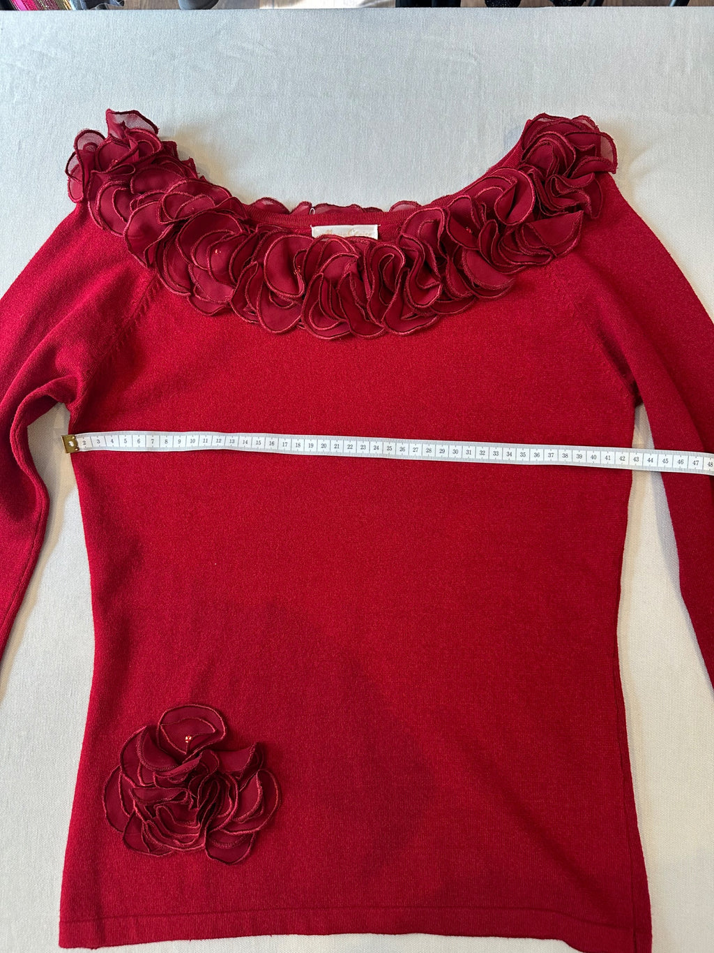 Soft Glam Topp – Röd