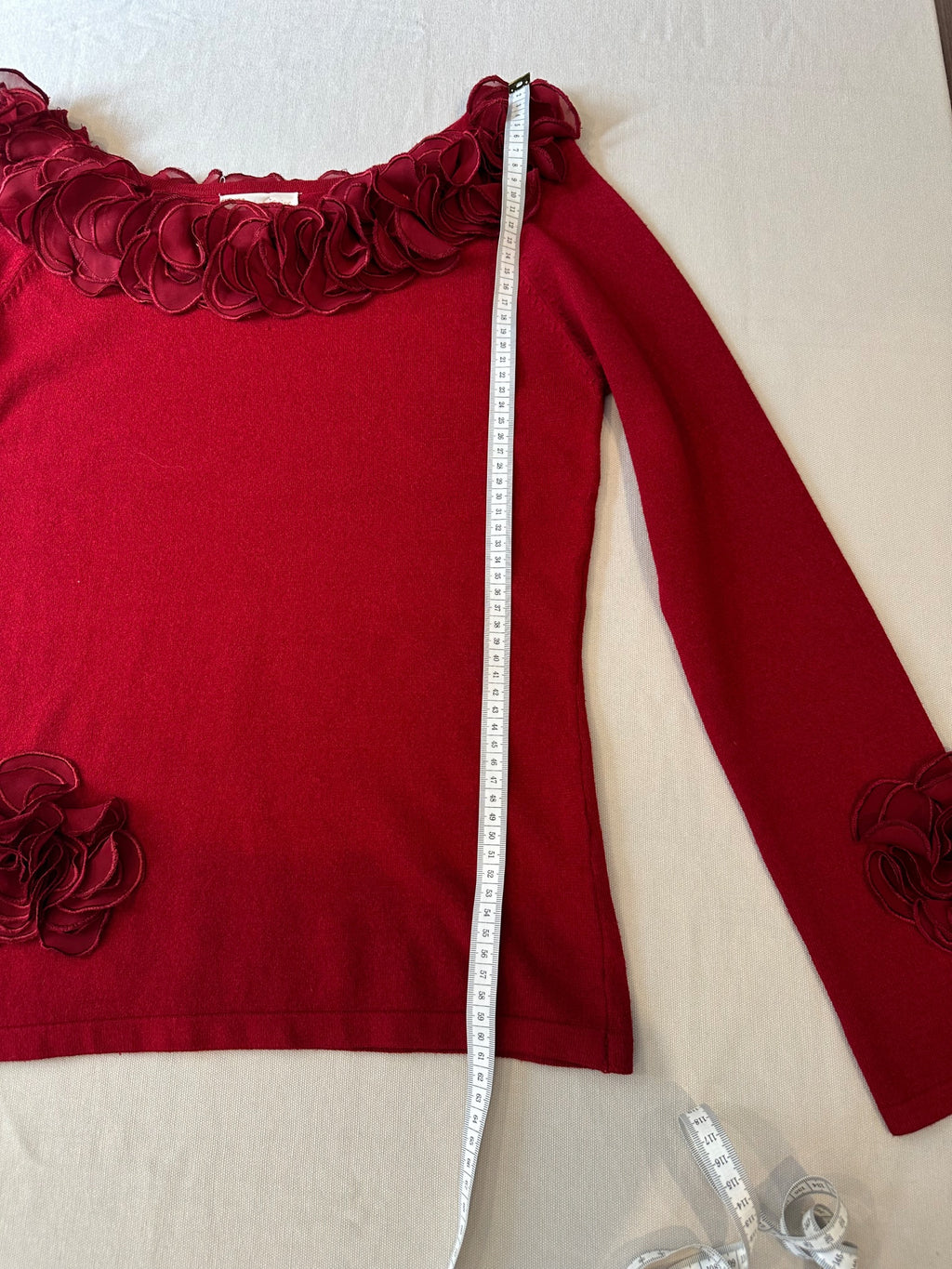 Soft Glam Topp – Röd