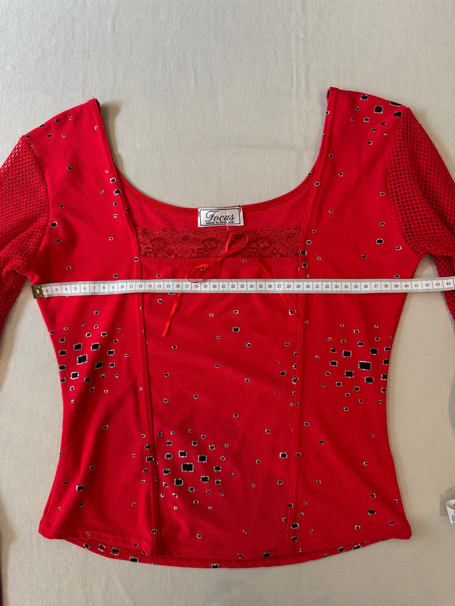 Statement Party Top – Röd