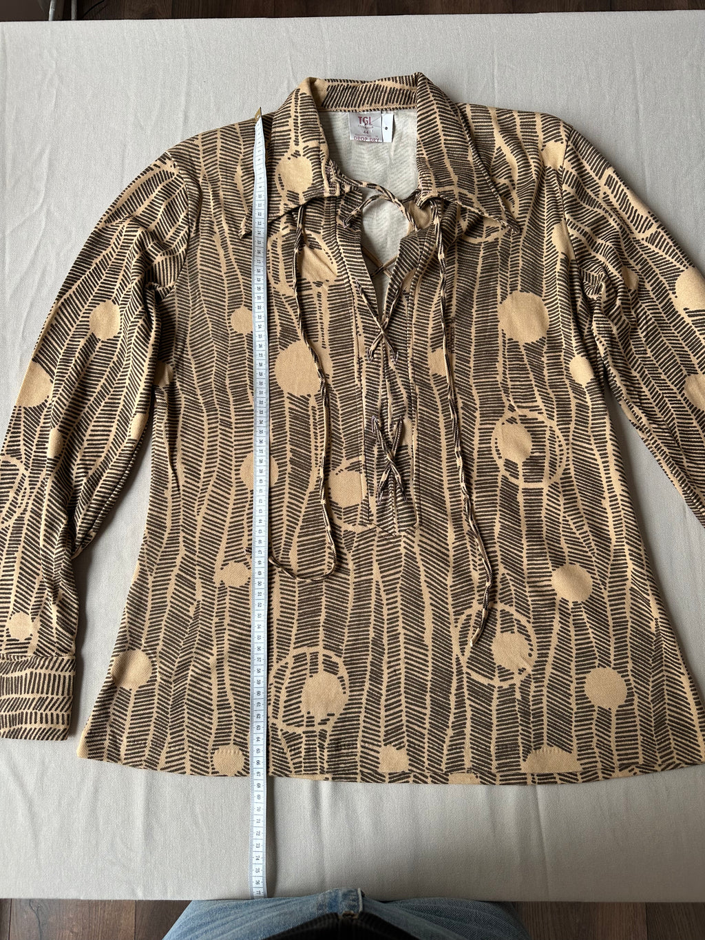 Vintage Style Blus – Brun