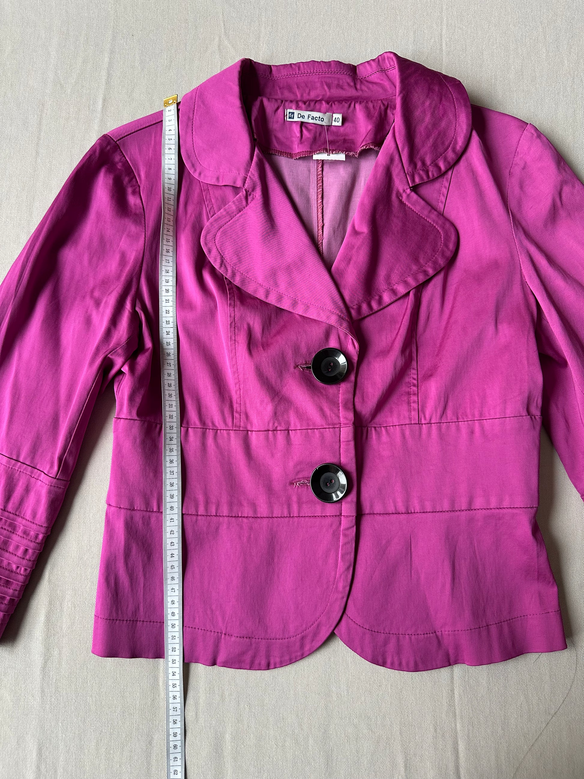 Chic Rosa Kavaj med Detaljer