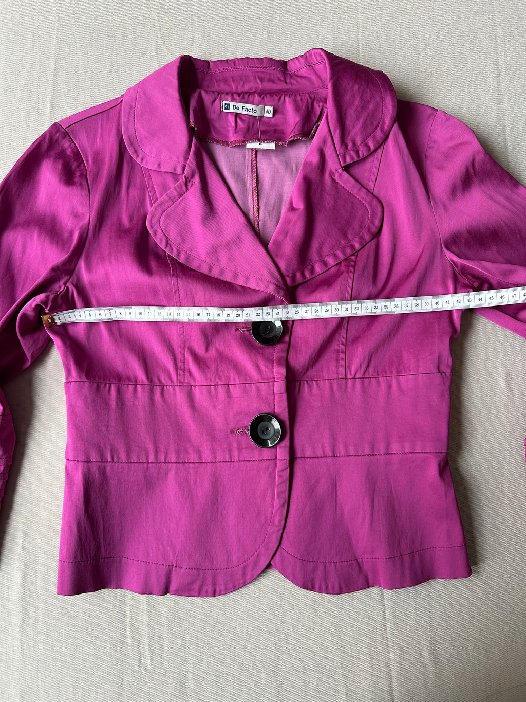 Chic Rosa Kavaj med Detaljer