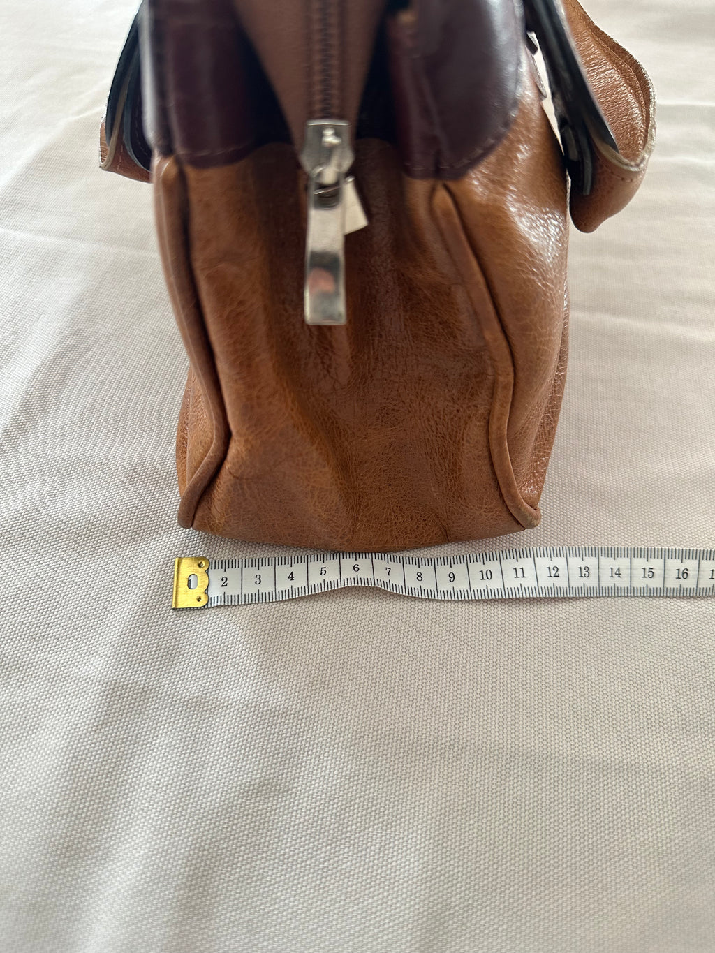 Vintage Brun Läderväska – Tidlös & Elegant Axelväska
