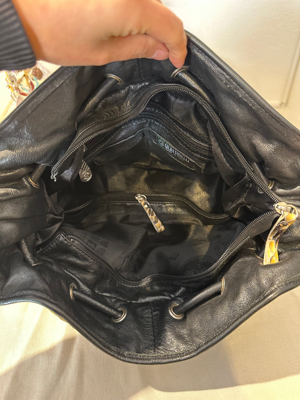 Urban Pattern Bag – Svart Trendig Axelväska